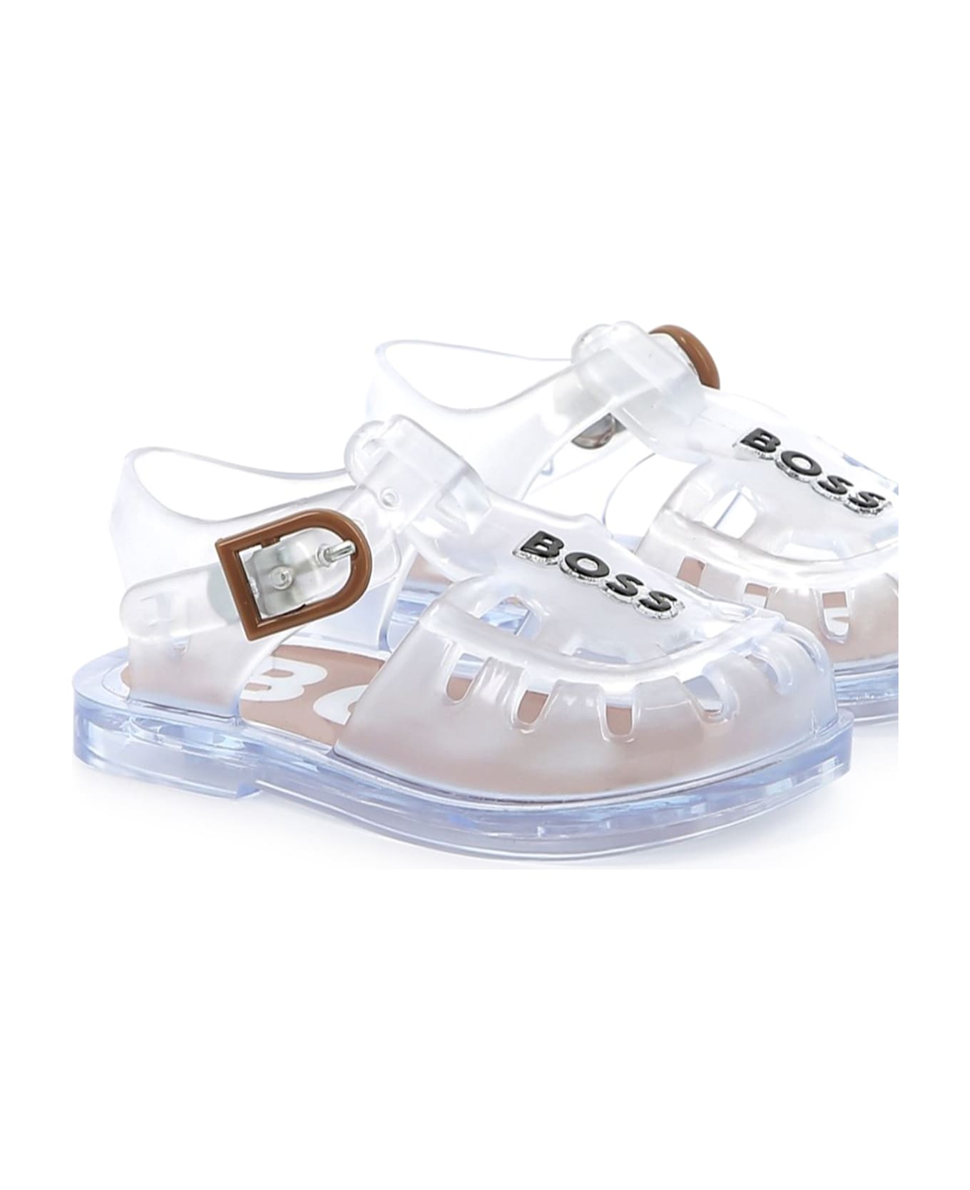 Hugo Boss Sandali Con Stampa - White