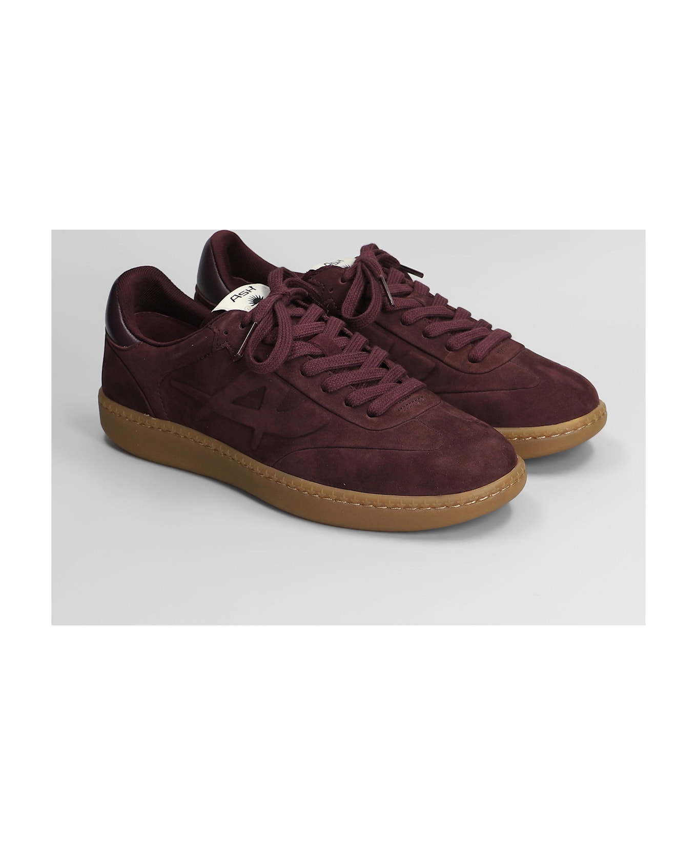 Ash Siena Sneakers In Bordeaux Nubuck - bordeaux