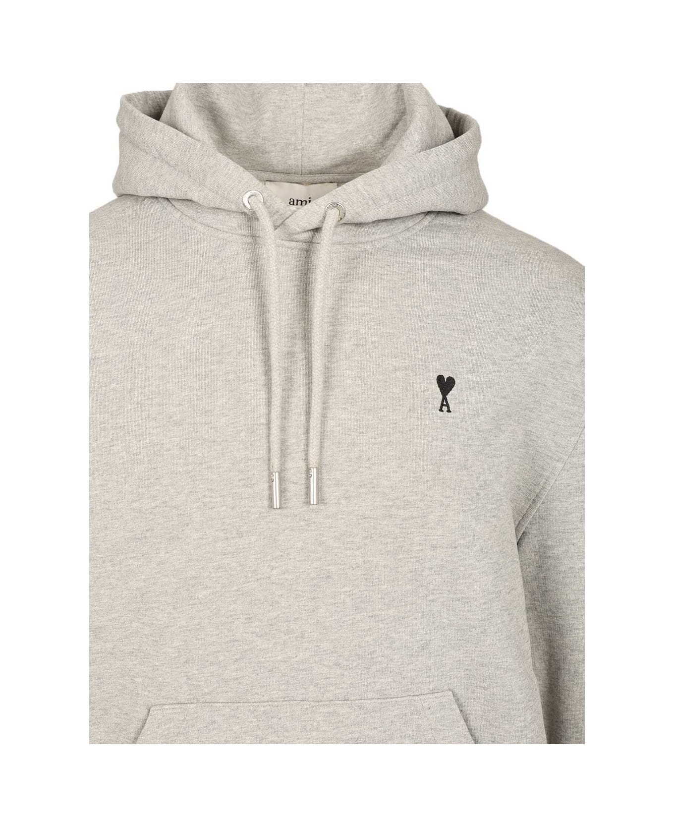 Ami Alexandre Mattiussi Ami De Coeur Hoodie - Grey