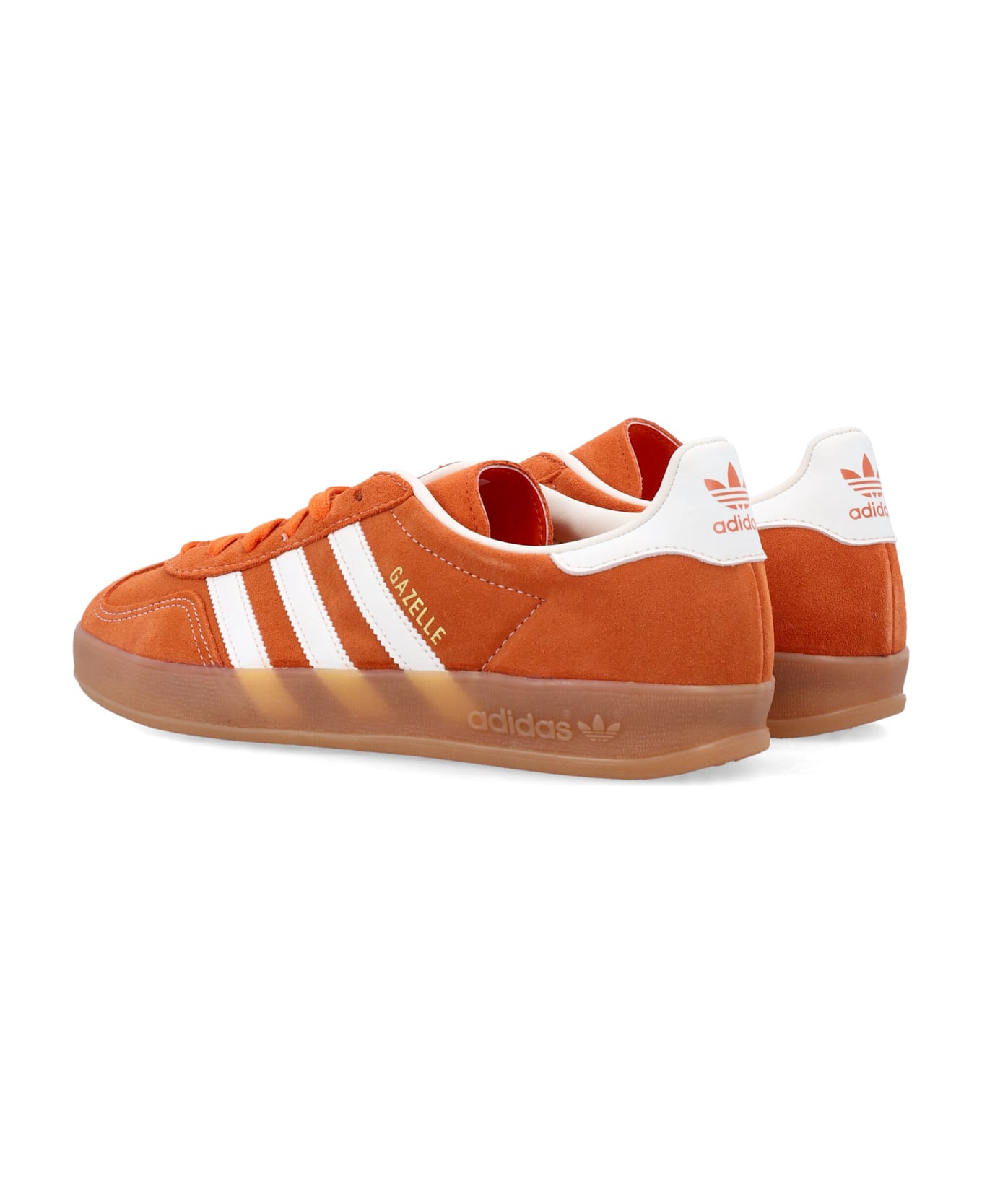 Adidas Originals Gazelle Indoor Leather Sneakers - ORANGE