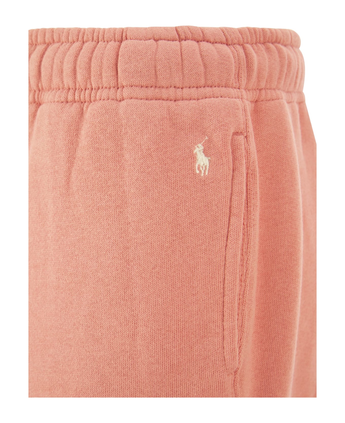 Polo Ralph Lauren Dark Pink Cotton Blend Joggers - DOLCEPINK