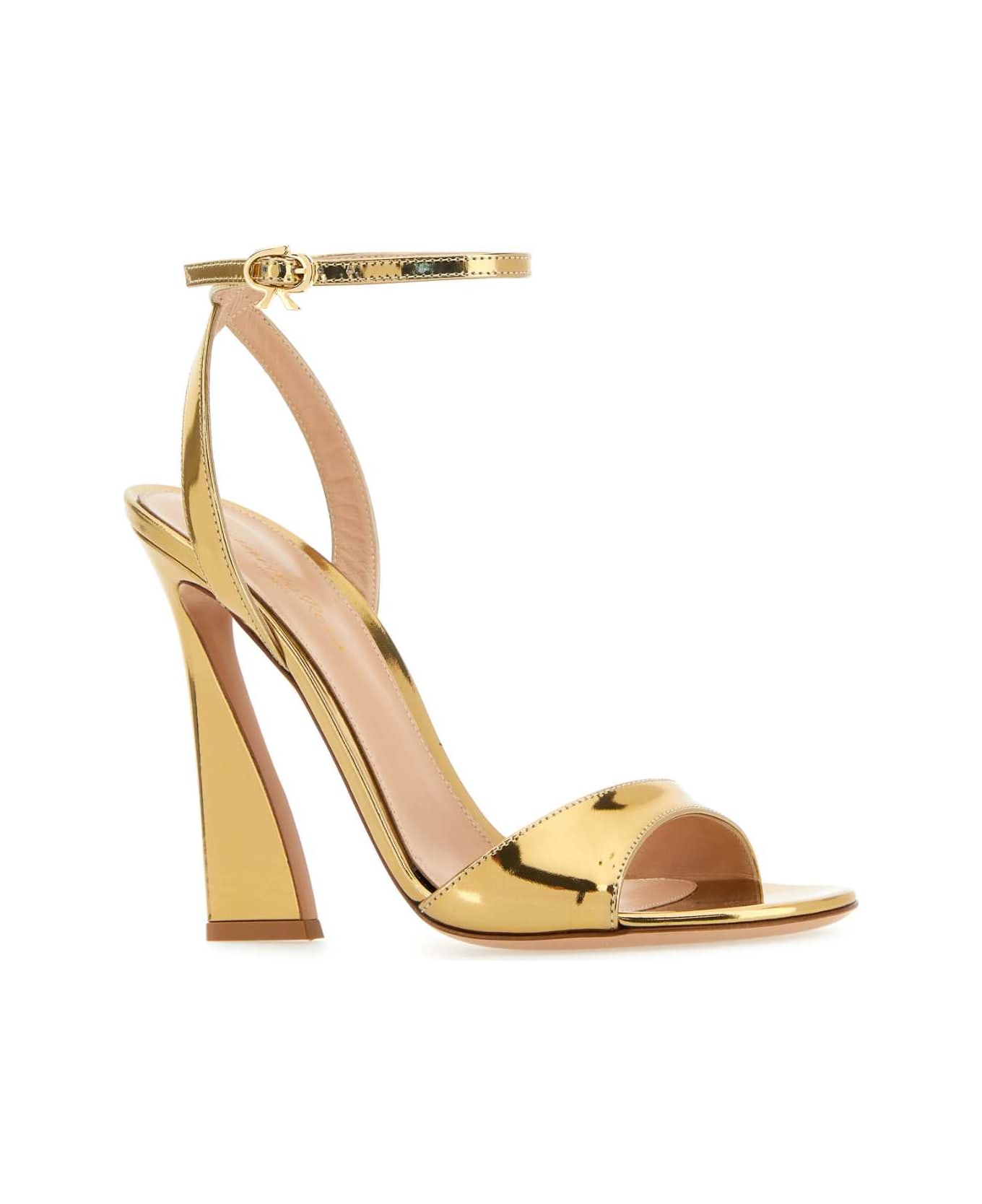 Gianvito Rossi Gold Leather Aura Sandals - MEKONG
