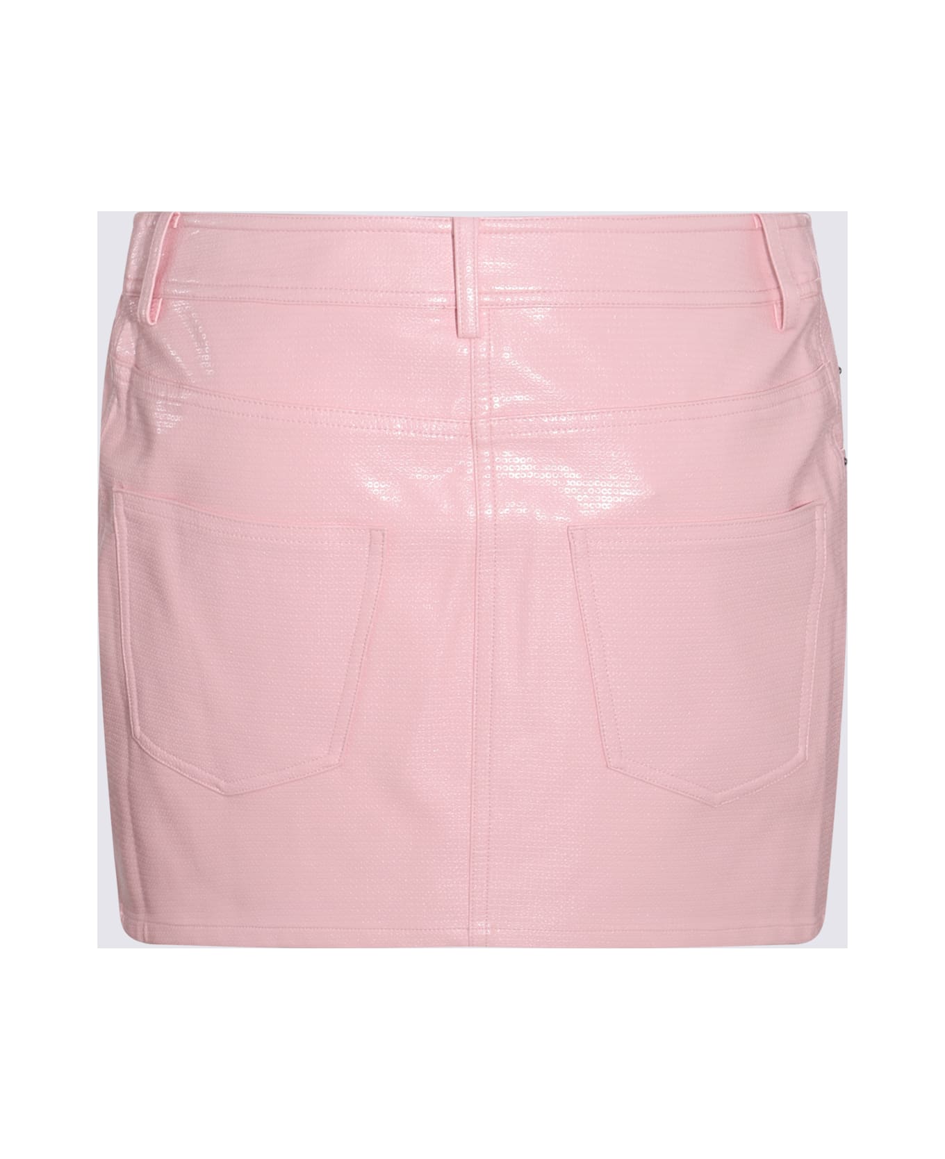 Rotate by Birger Christensen Pink Vynil Mini Skirt - Pink スカート