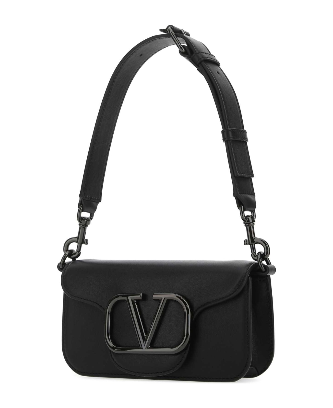 Valentino Garavani Locã² Shoulder Bag - NERO