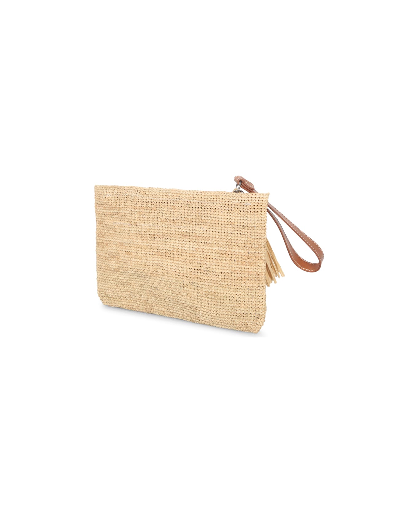 Dsquared2 Nude Raphia Logo Pouch Bag | italist Dsquared2 Nude Raphia Logo Pouch Bag | italist