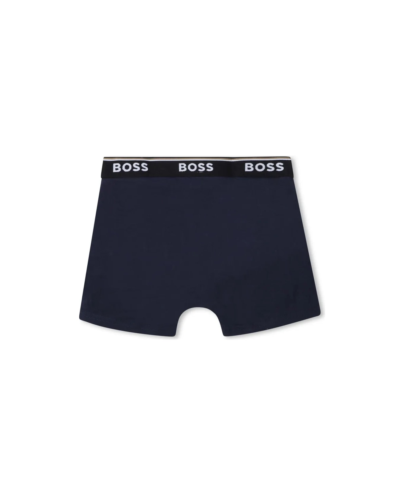 Hugo Boss Slip Con Logo - Blue