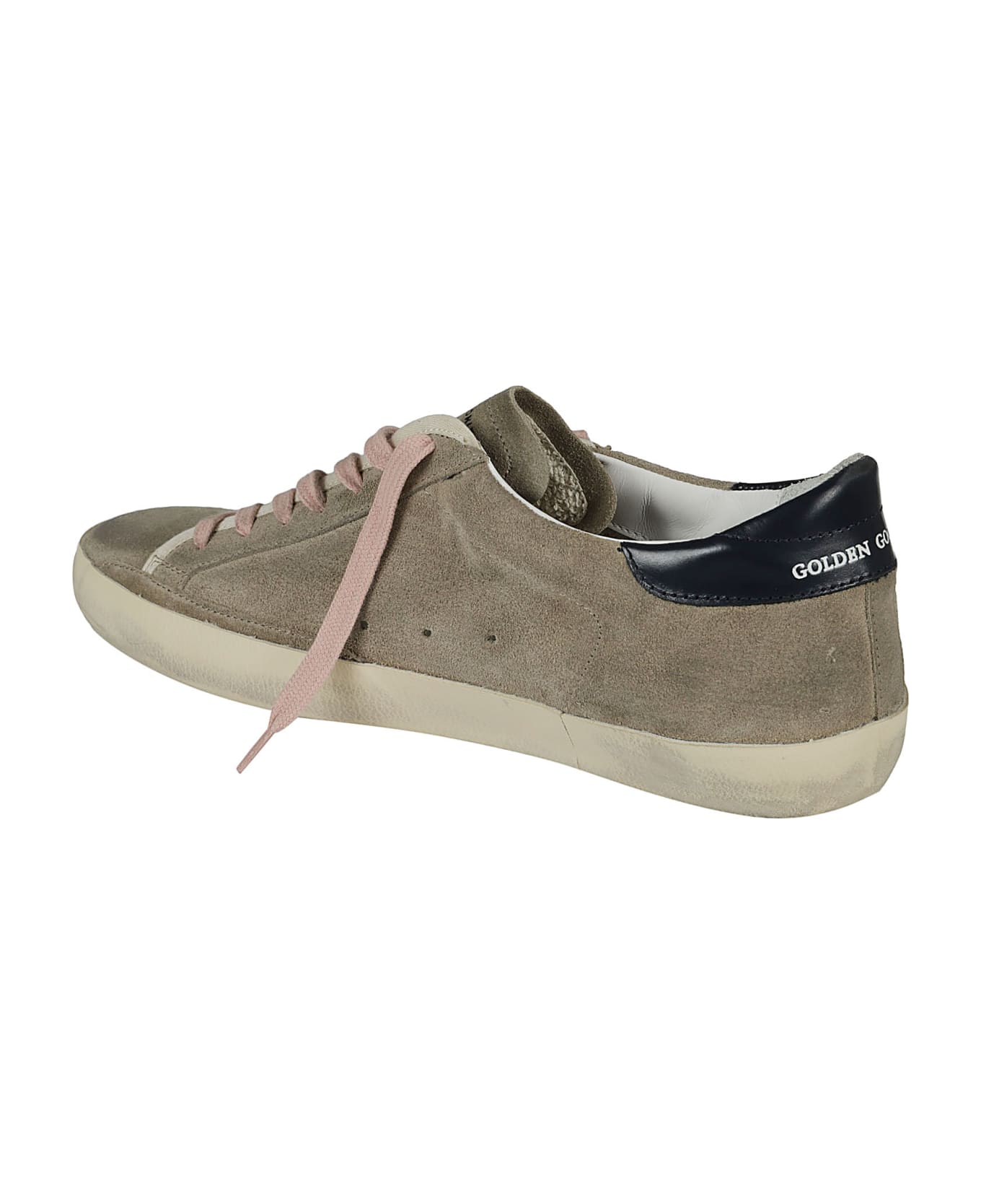Golden Goose Silver-star Classic Sneakers - Taupe/Silver