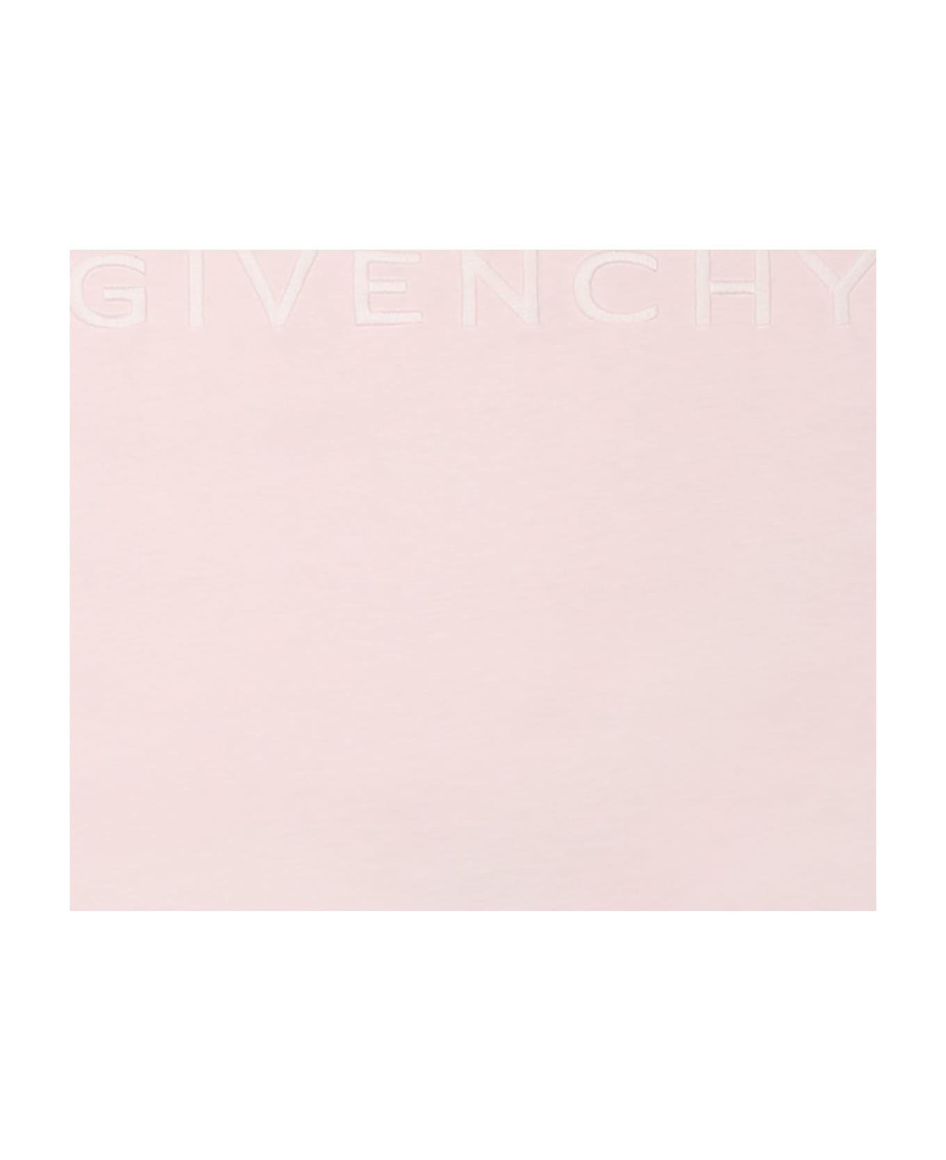 Givenchy Pink Blanket For Baby Girl With Logo - Pink