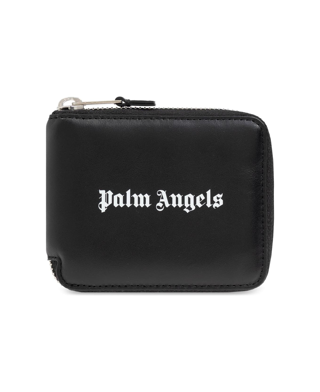 Palm Angels Wallet With Logo - BLACK/WHITE
