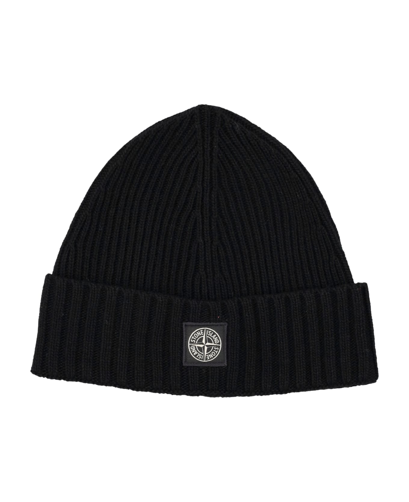 Stone Island Junior Beanie - BLACK