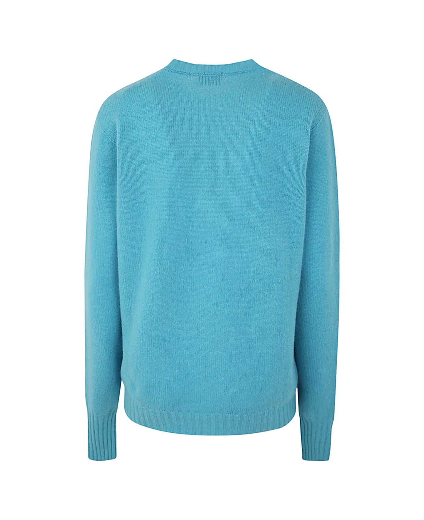 Drumohr Long Sleeve Crew Neck Sweater - Light Blue ニットウェア