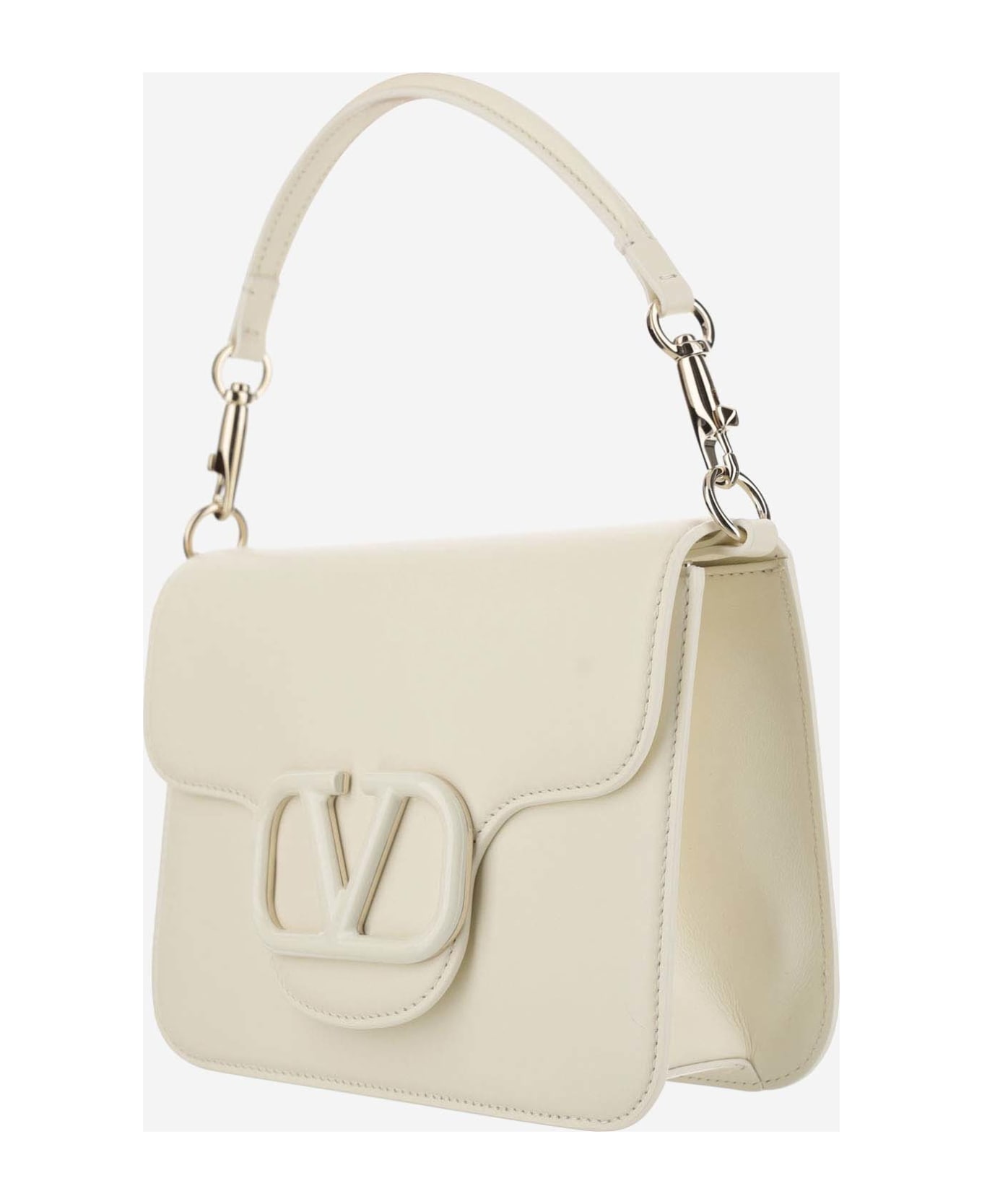 Valentino Garavani 'loc Mall Top Handle Bag - White