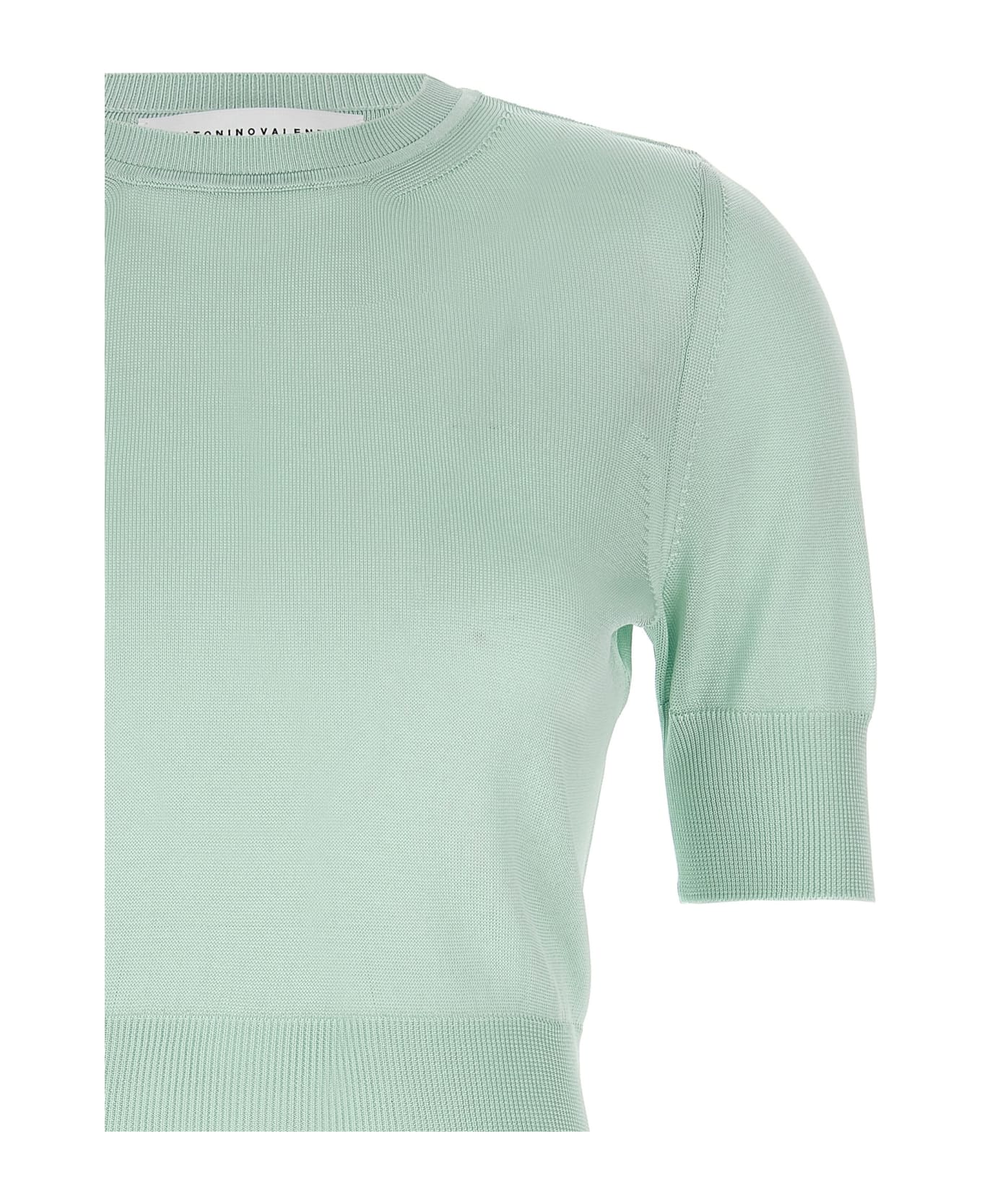 Antonino Valenti 'leonora Carrington' Crop Sweater - Green