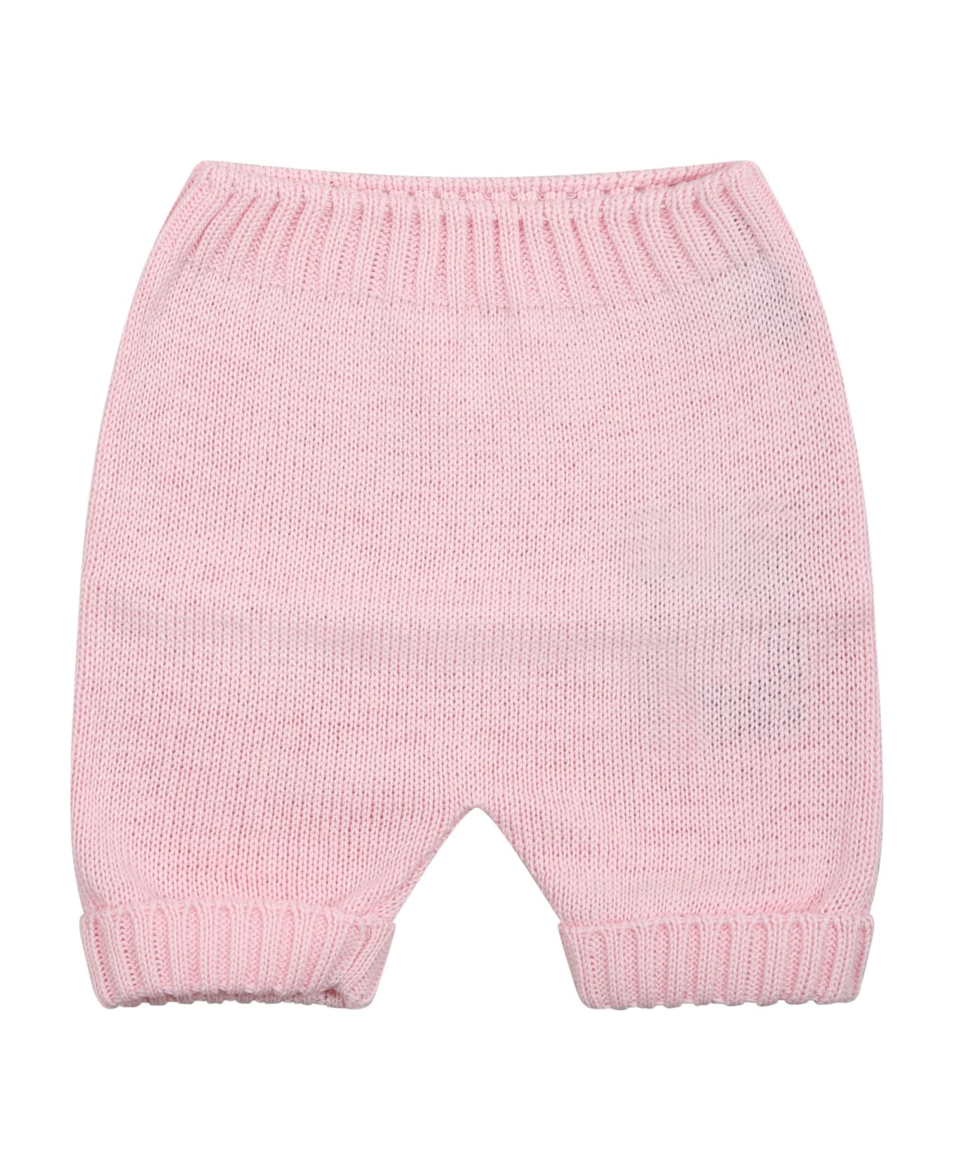Little Bear Pink Trousers For Baby Boy - Pink