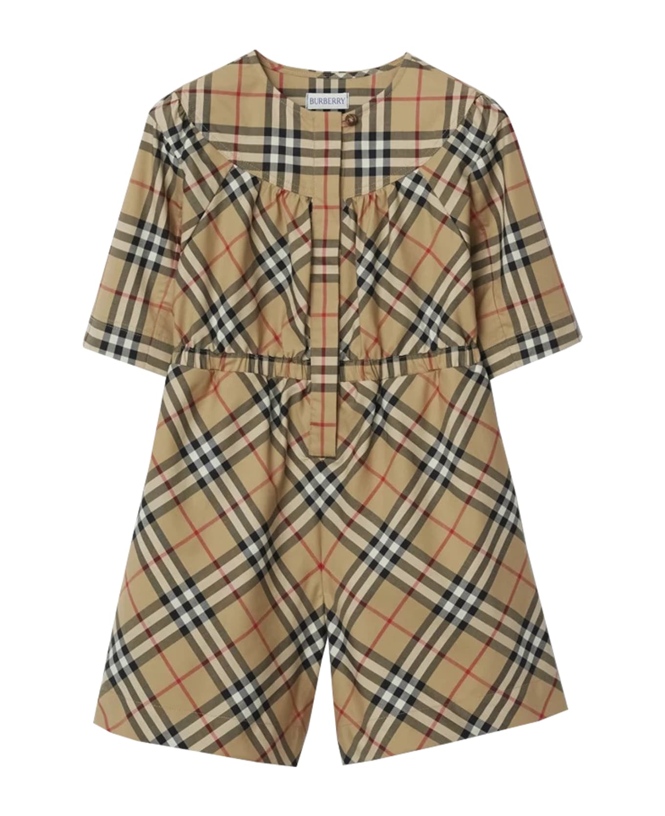 Burberry Stretch Check Cotton Tracksuit - Brown