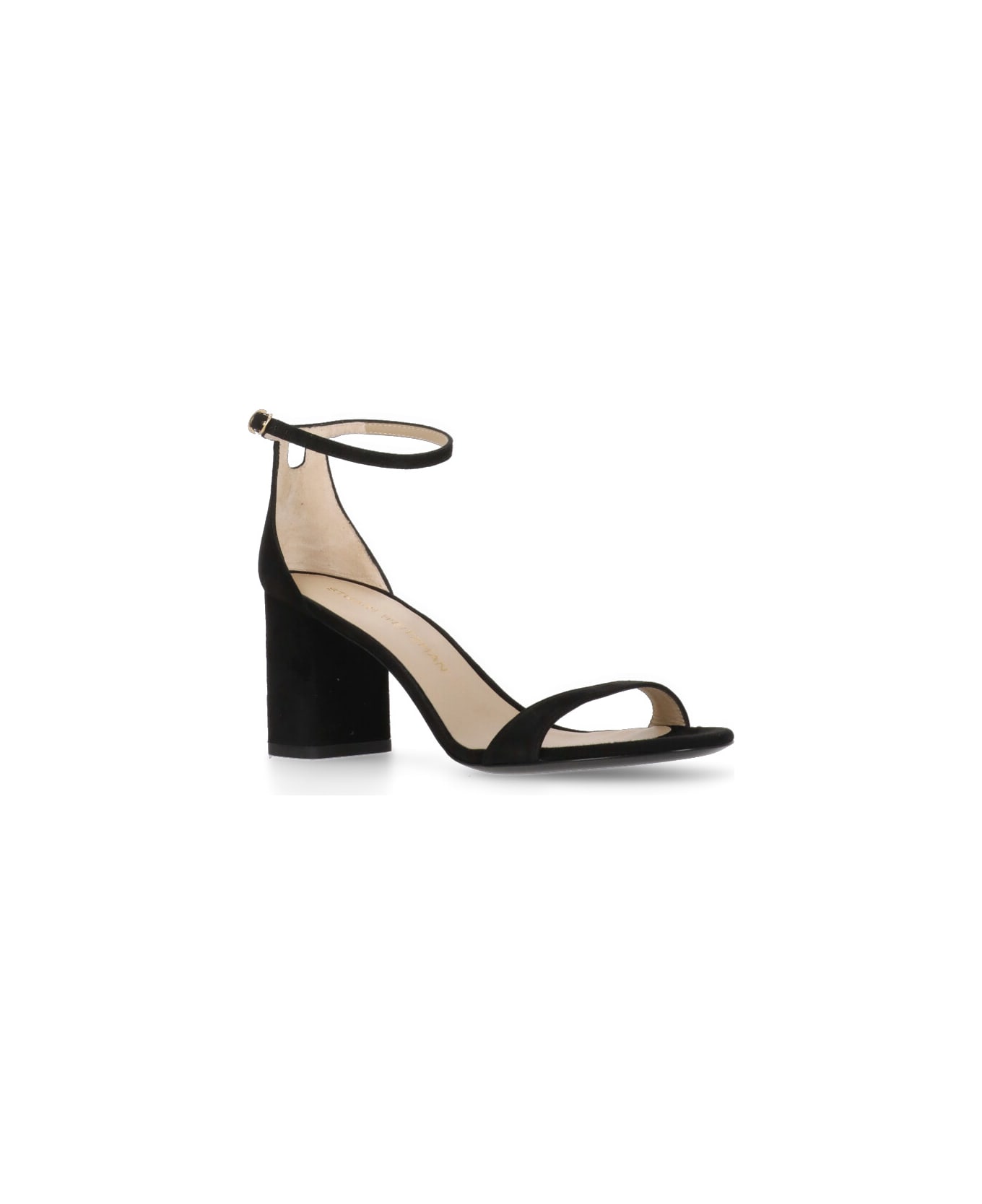 Stuart Weitzman Nudist Block 75 Sandals - Black
