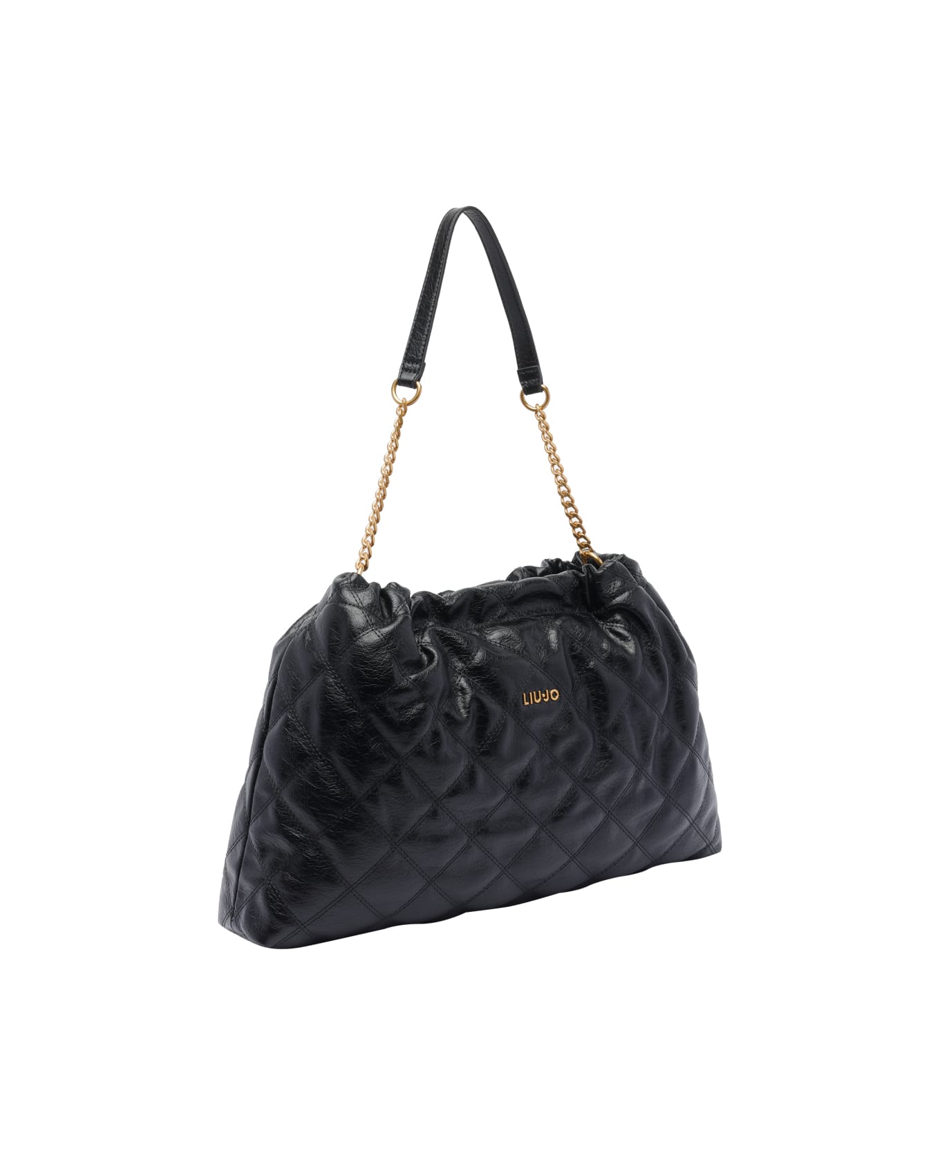 Liu-Jo Logo Shoulder Bag - Black