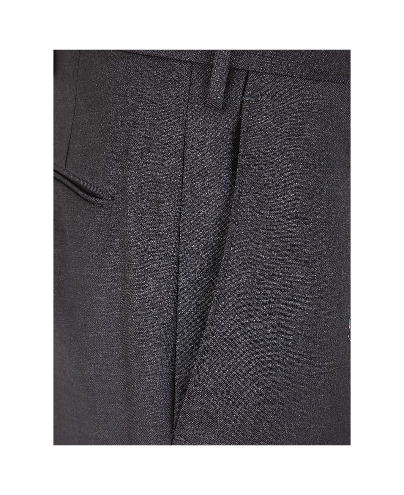 Incotex Wool Classic Trousers - Grey ボトムス