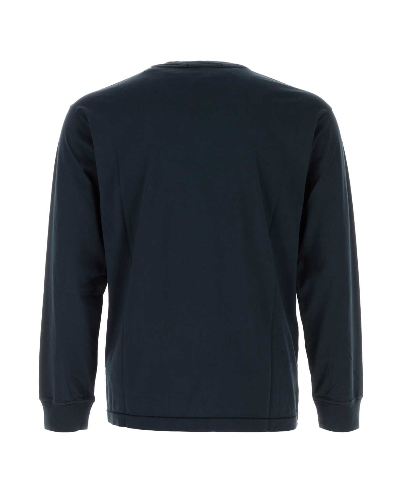 Stone Island Midnight Blue Cotton T-shirt - NAVYBLUE