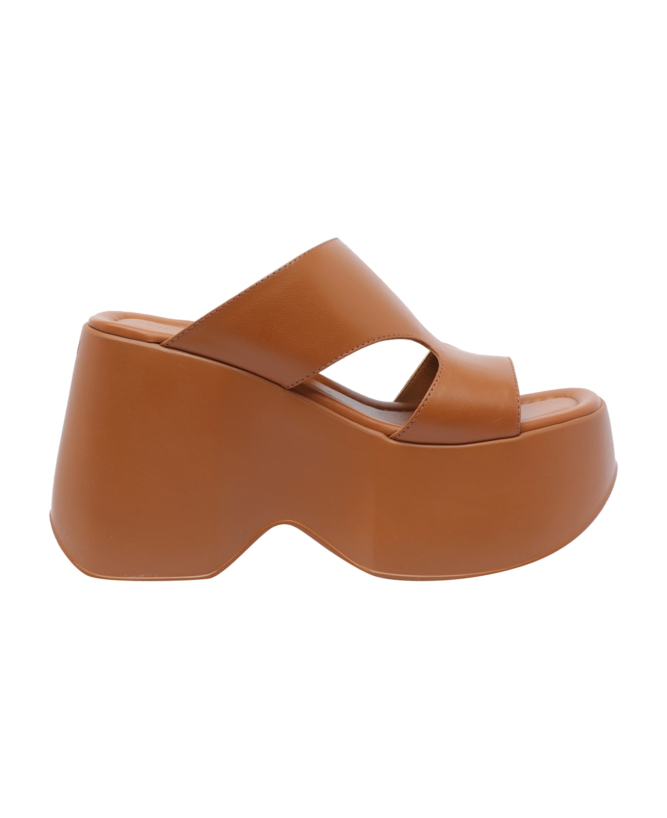 Vic Matié Yoko Platform Wedges - Brown