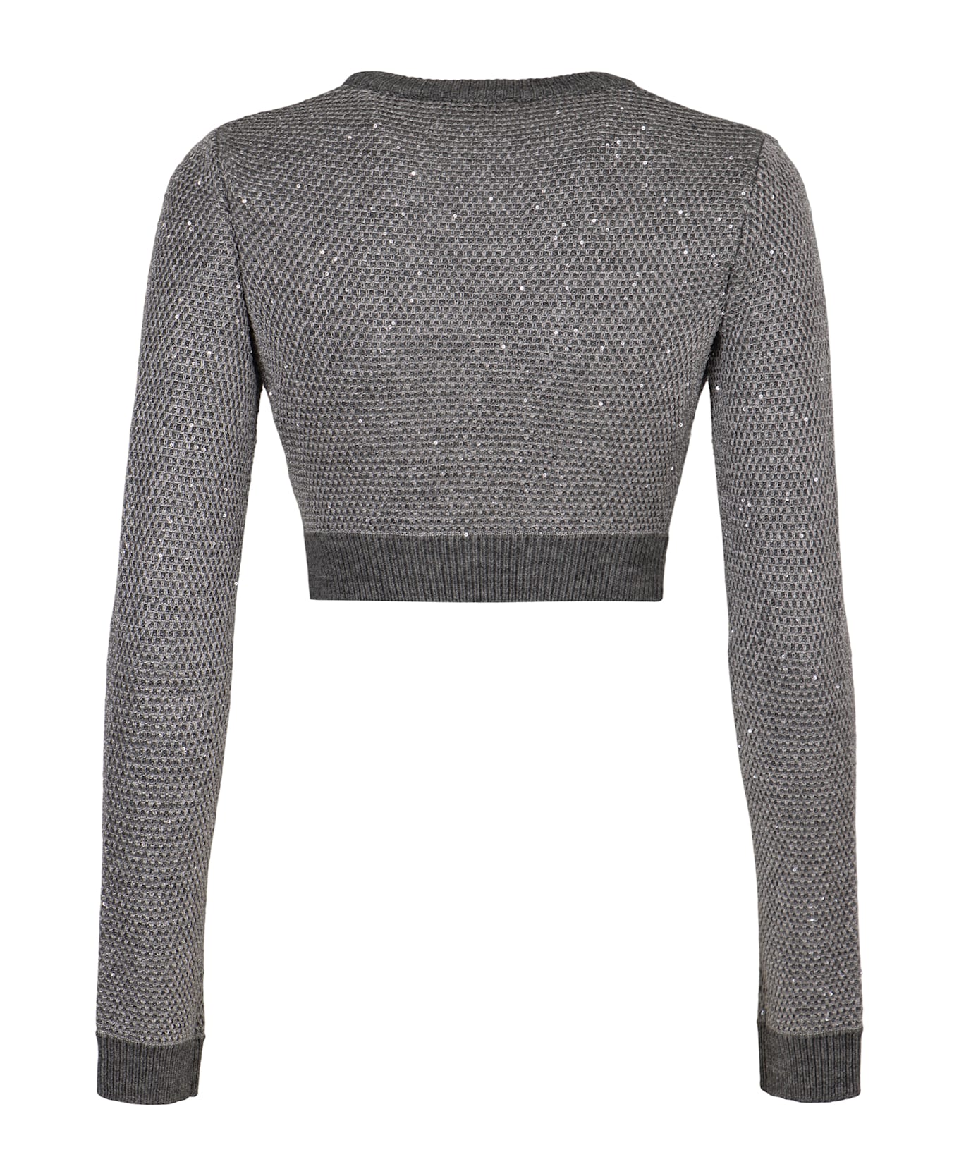 Elisabetta Franchi Sweater With Sequins - grey