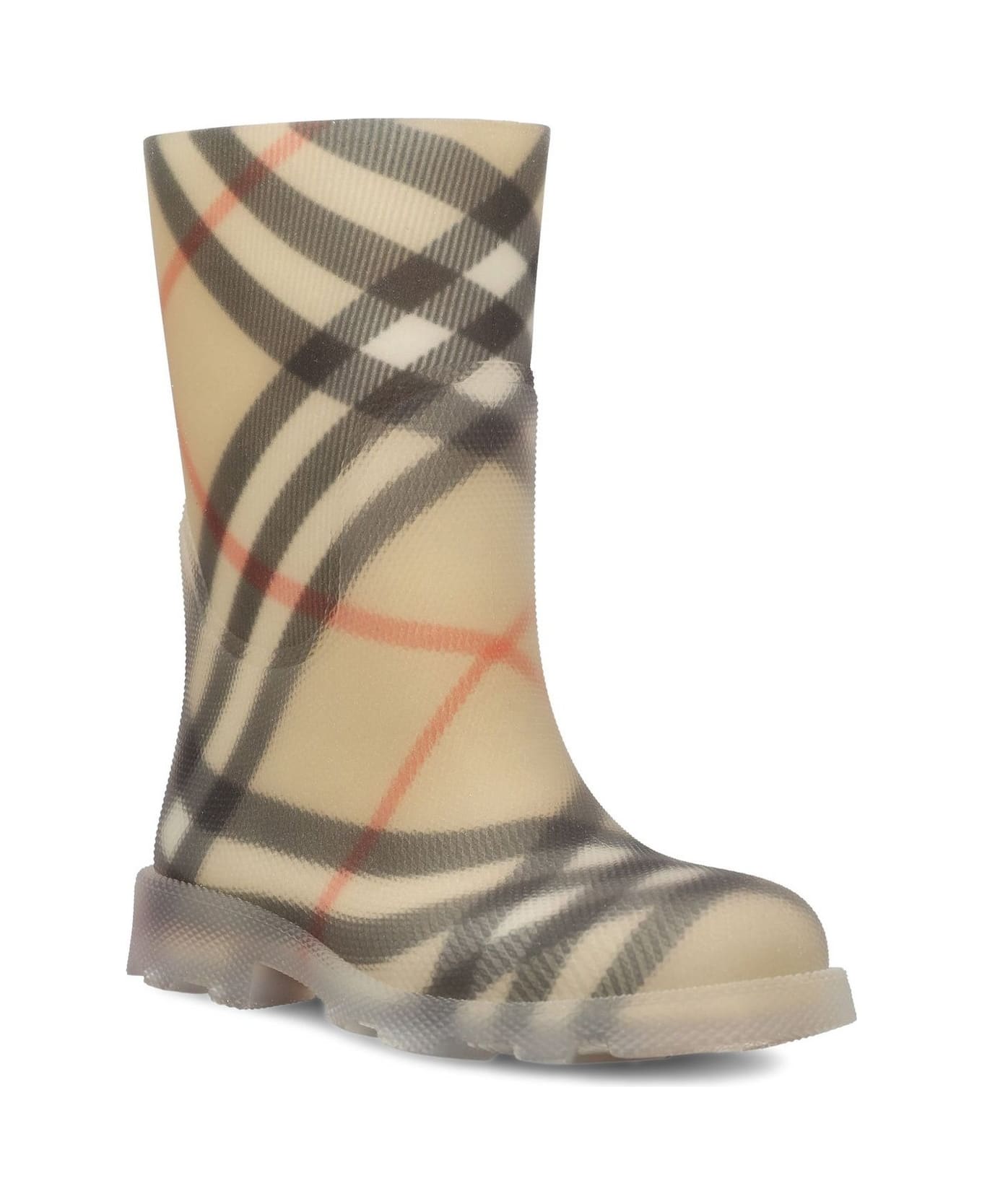 Burberry Marsh Checked Slip-on Ankle Boots - NEUTRALS