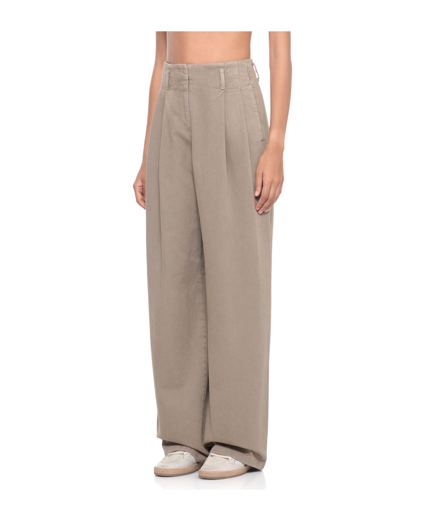 Golden Goose Cotton Pants - Beige