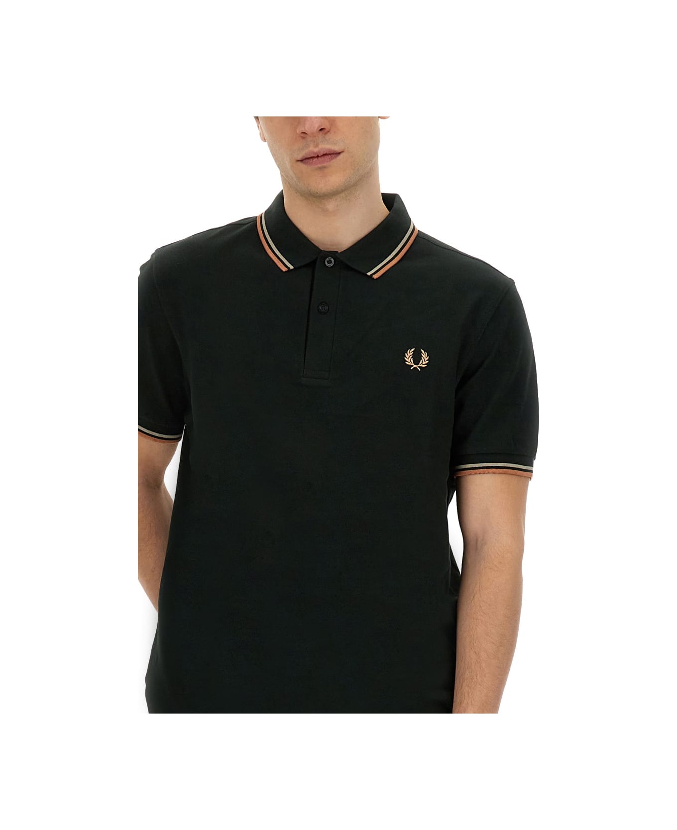 Fred Perry Polo With Logo - GREY