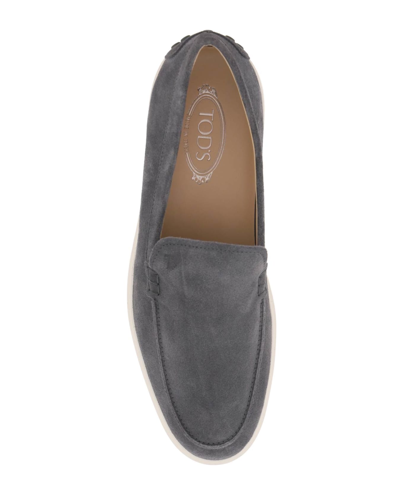 Tod's Suede Loafers - OMBRA (Grey) ローファー＆デッキシューズ