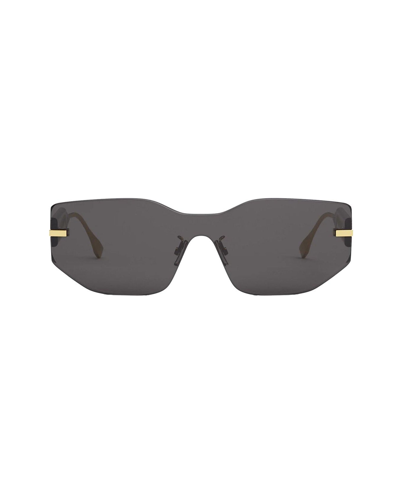 Fendi Shield Frame Sunglasses - 30A - Black