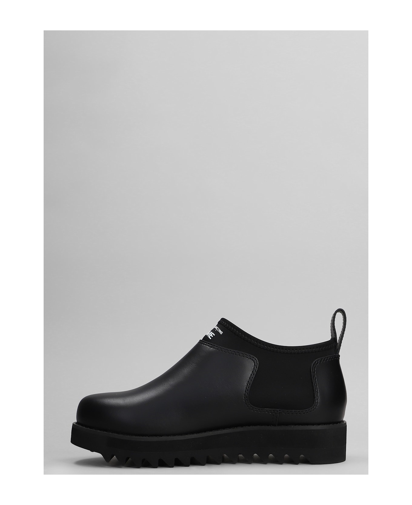 Comme des Garçons Homme Ankle Boots In Black Leather - black