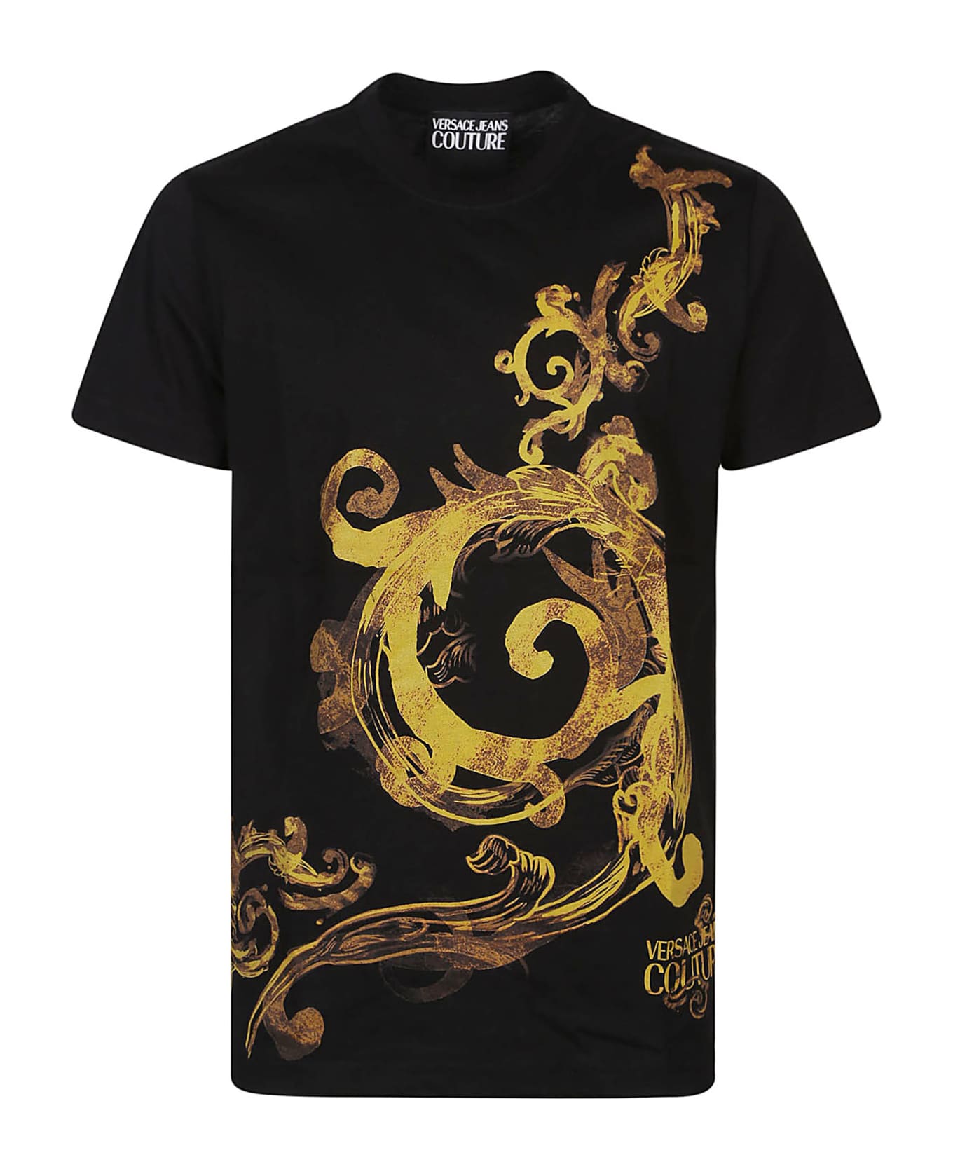Versace Jeans Couture Baroque Panel T-shirt - Black/gold シャツ