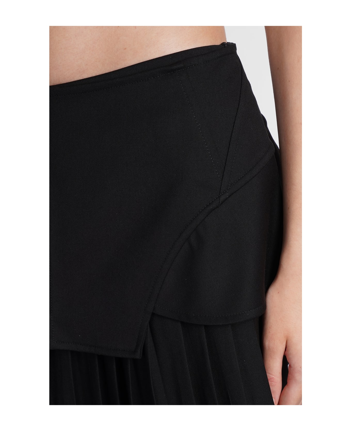 ANDREĀDAMO Skirt In Black Polyester - black