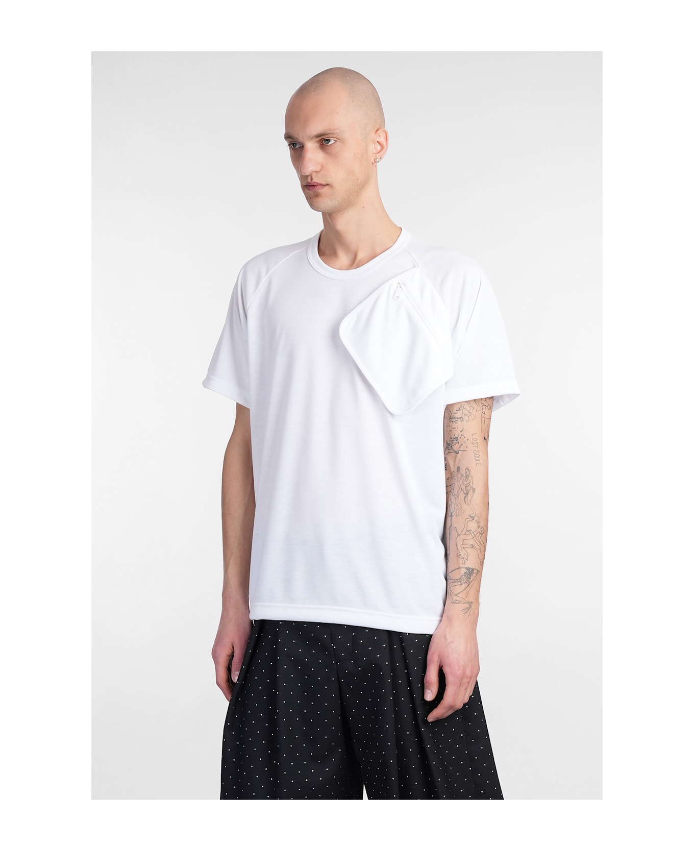 Comme Des Garçons Homme Plus T-shirt In White Polyester - white