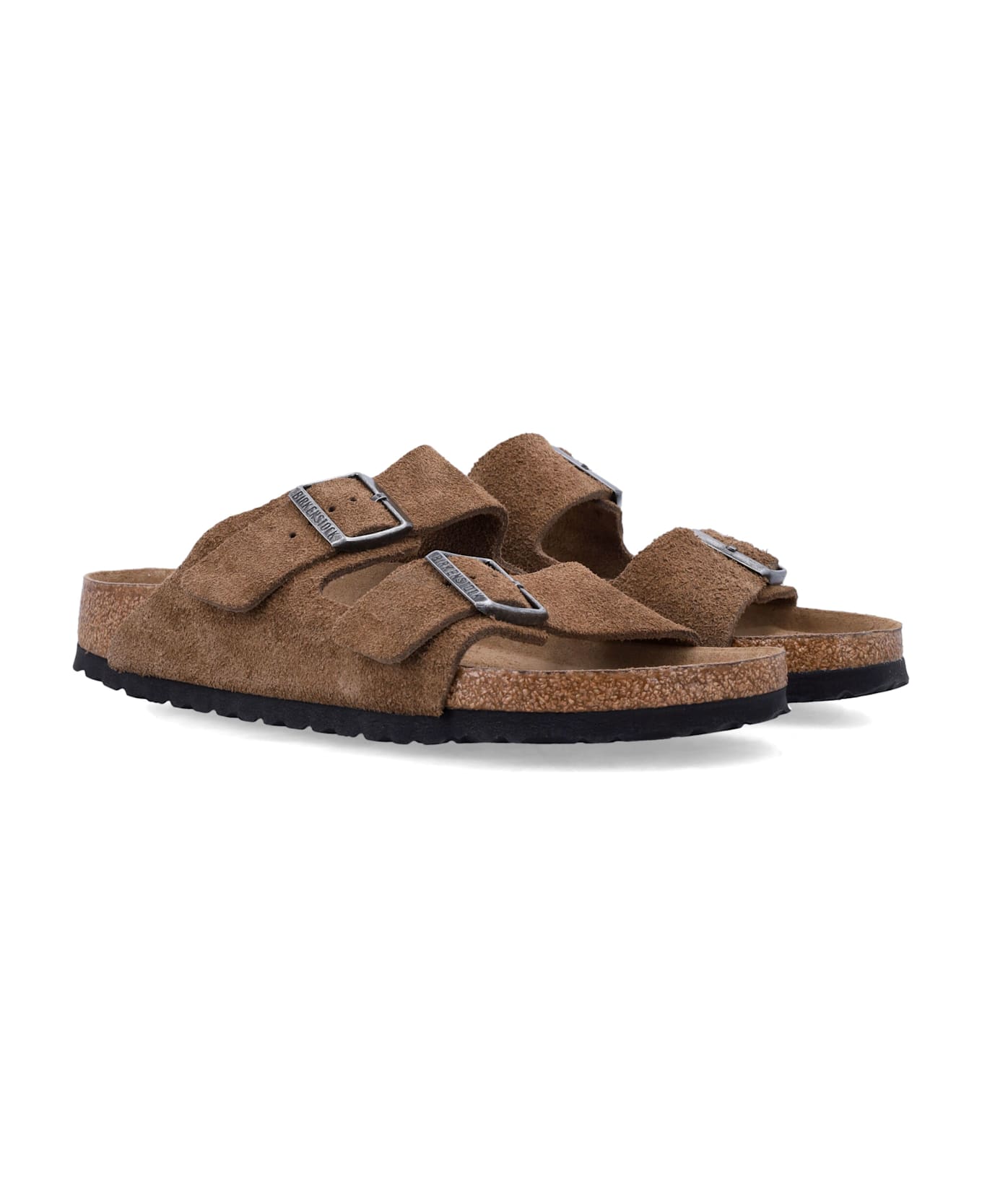 Birkenstock Arizona Suede Sandals - DARK TEA