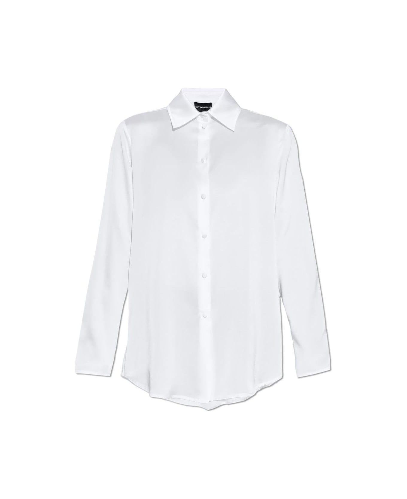 Emporio Armani Satin Shirt - Bianco caldo