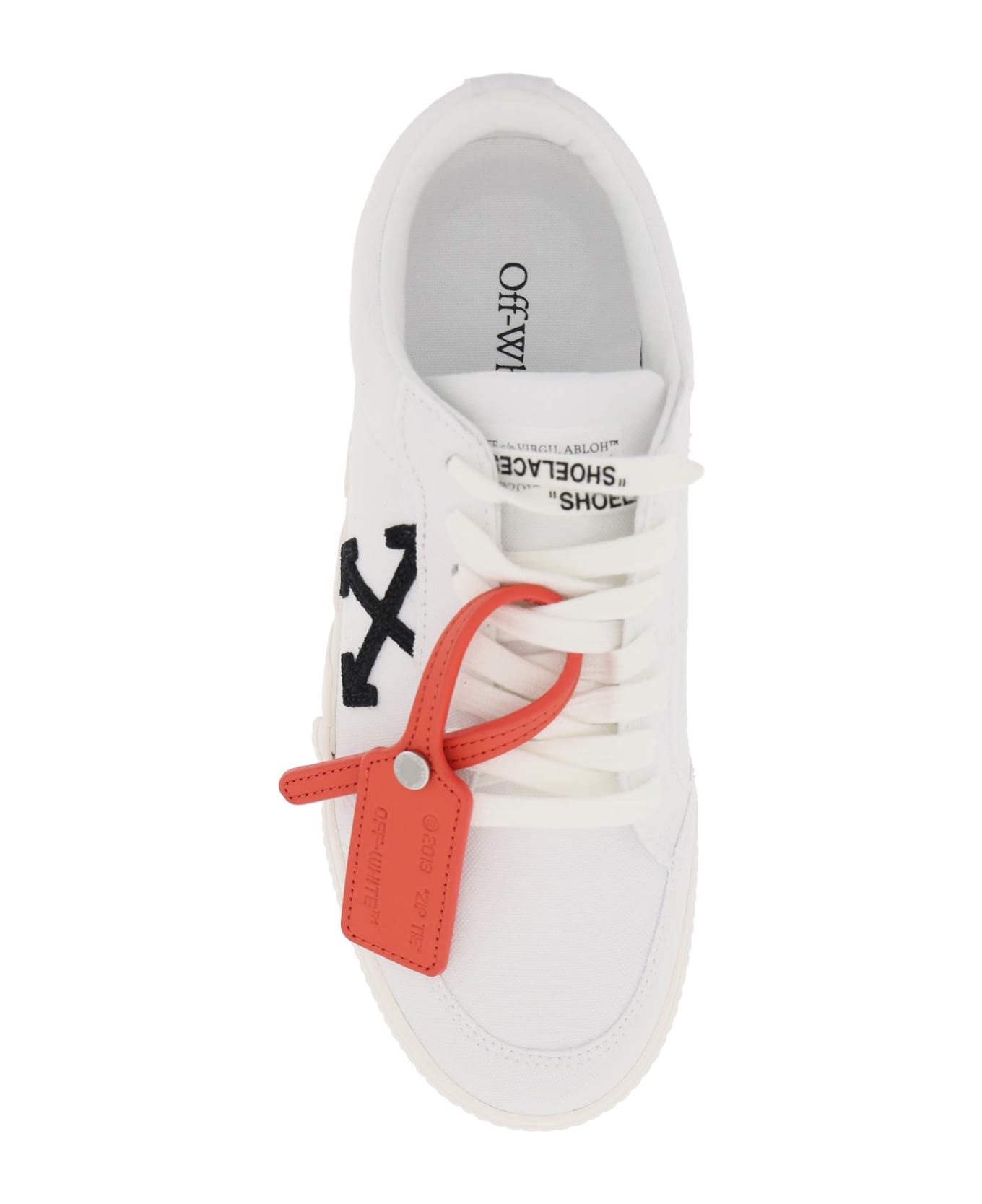 Off-White Vulcanized Fabric Low-top Sneakers - White