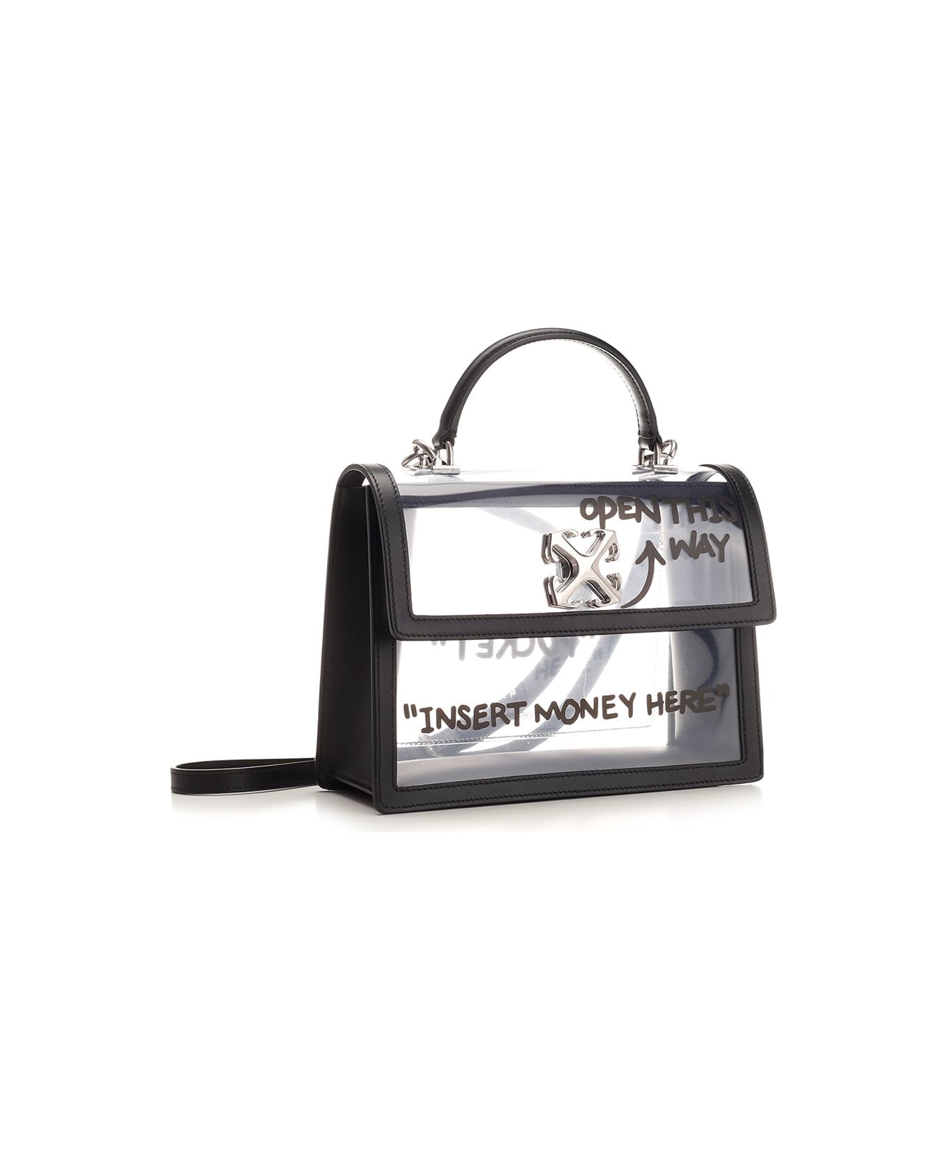 Off-White 'jitney 2.8' Pvc Handbag - Black