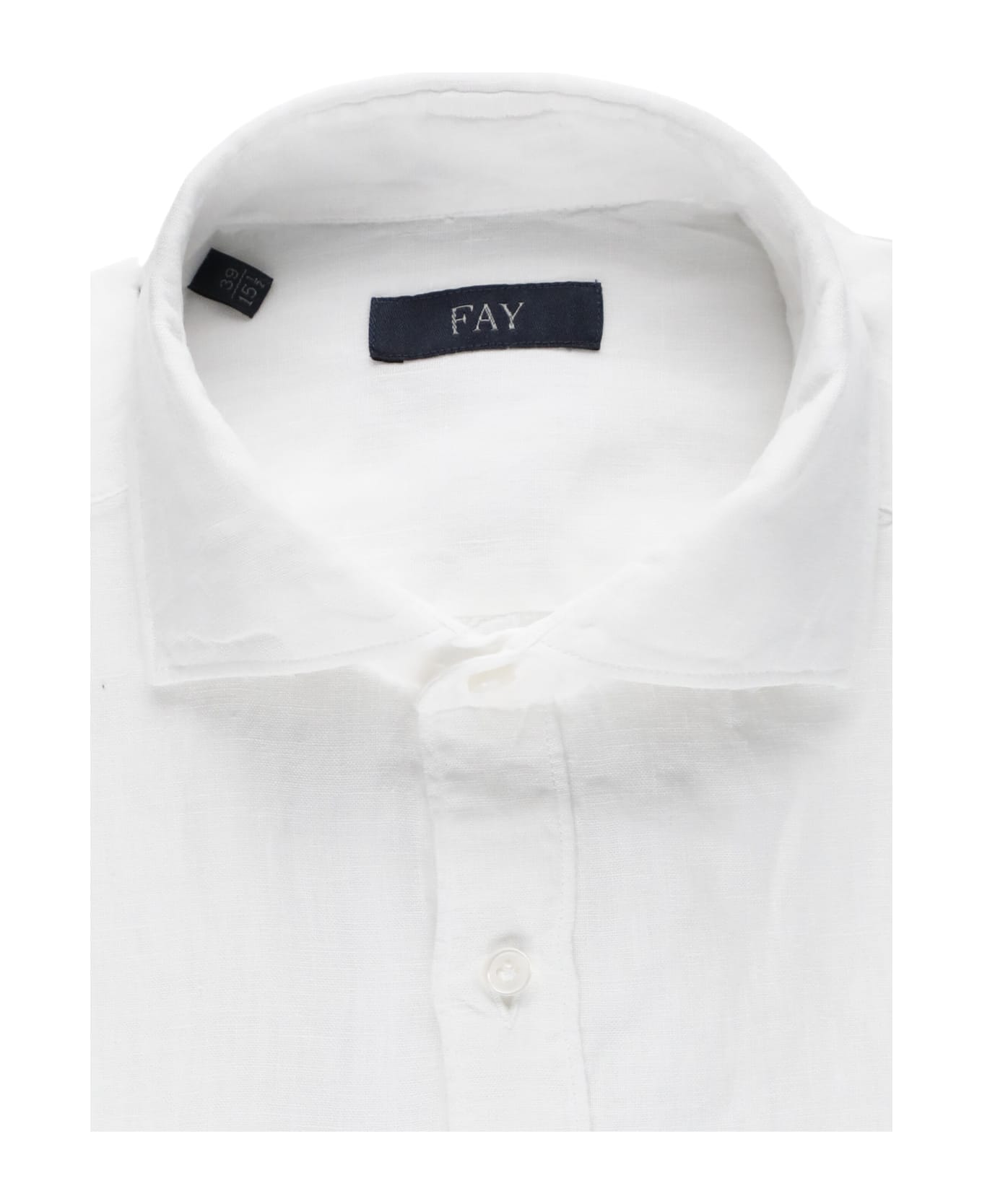 Fay Linen Shirt - Bianco