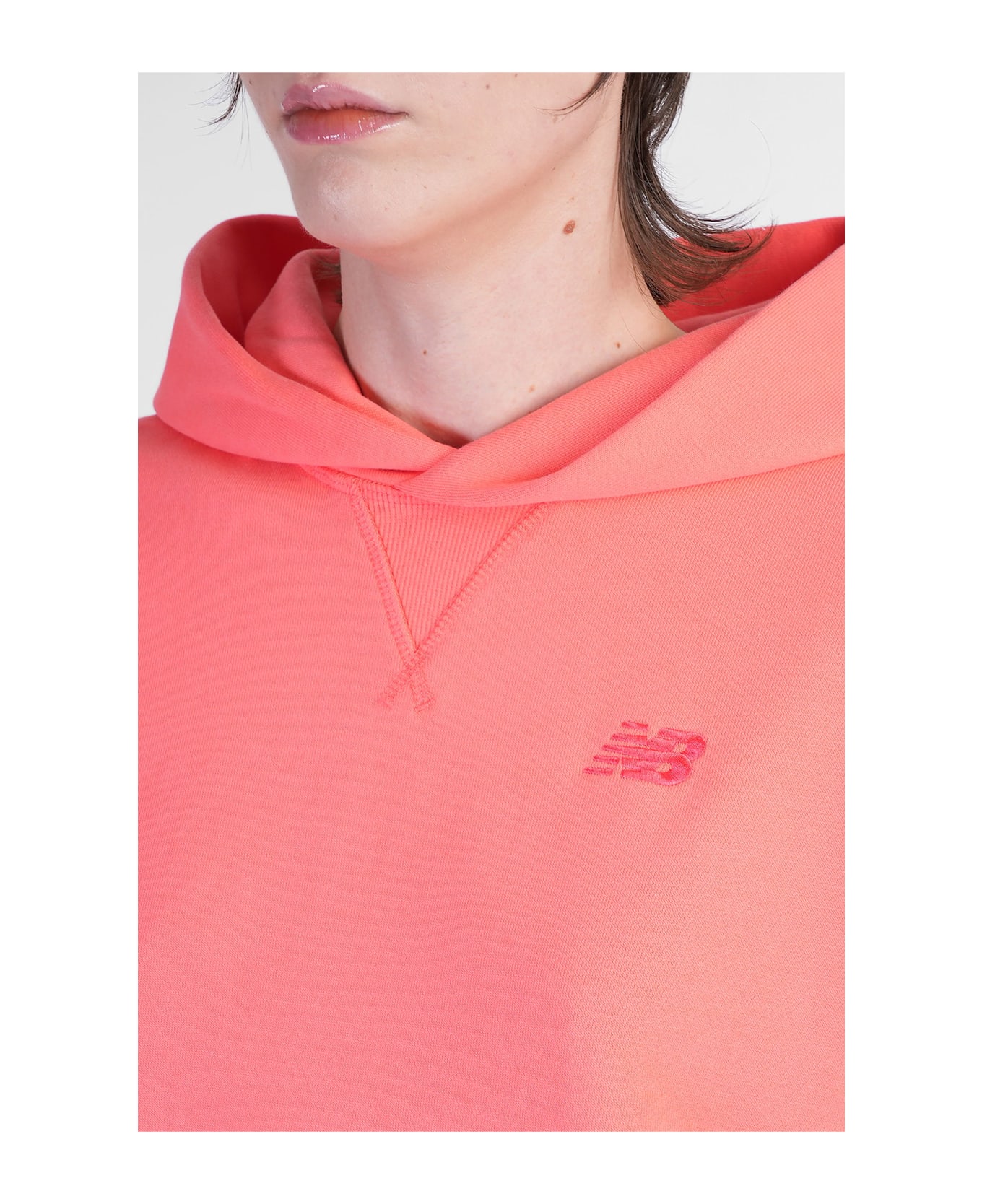 New Balance Sweatshirt In Orange Cotton - orange