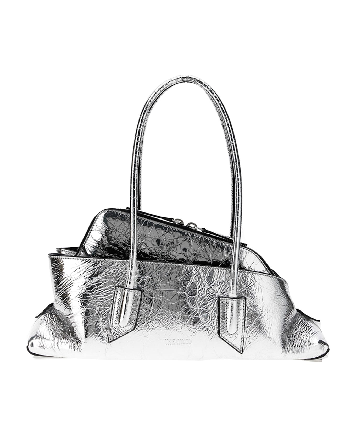 The Attico 
la Passeggiata Small
 Shoulder Bag - Silver
