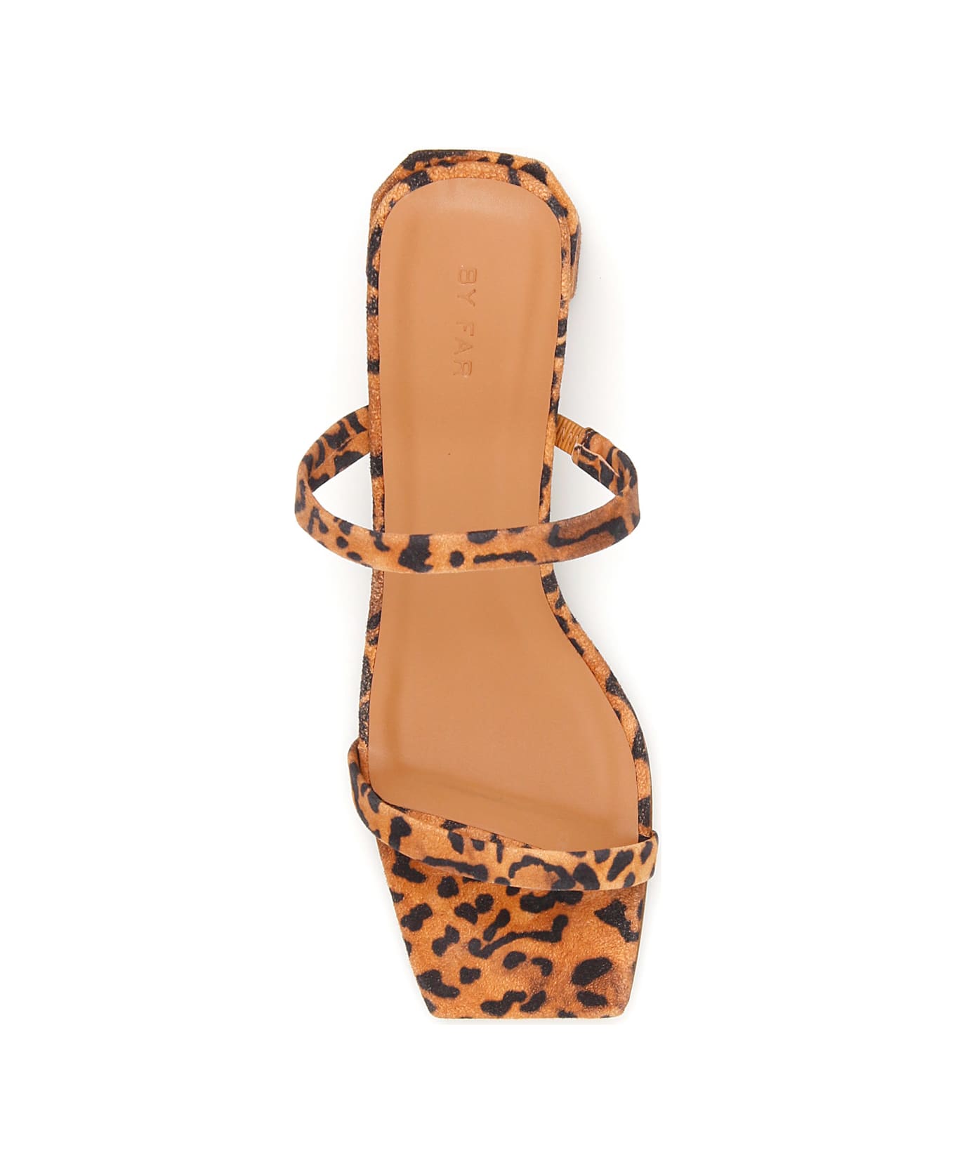 BY FAR Tanya Animal Print Mules - LEOPARD PRINT (Brown)
