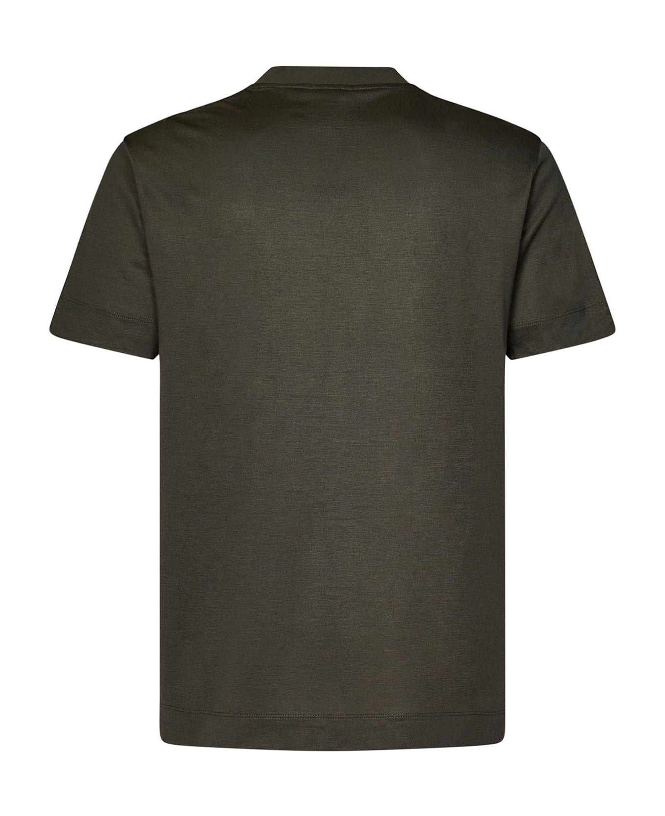 Emporio Armani Logo Patch Crewneck T-shirt - Green