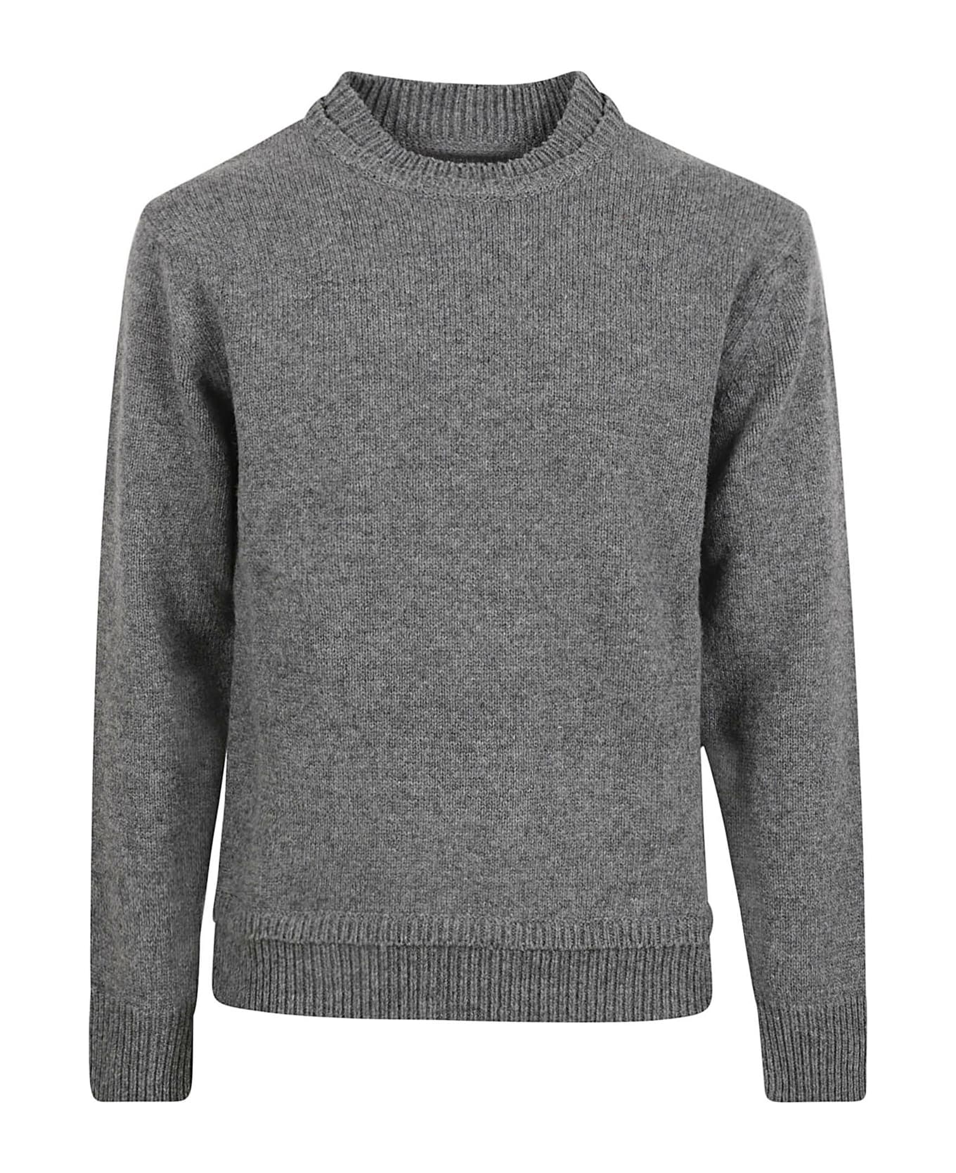 Maison Margiela Elbow Patch Sweater - MEDIUM GREY