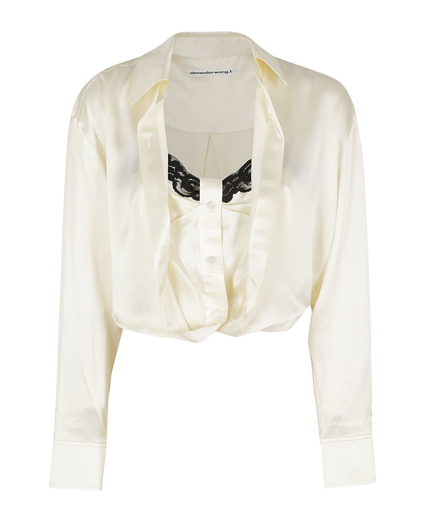T by Alexander Wang Button Down - Ivory ブラウス