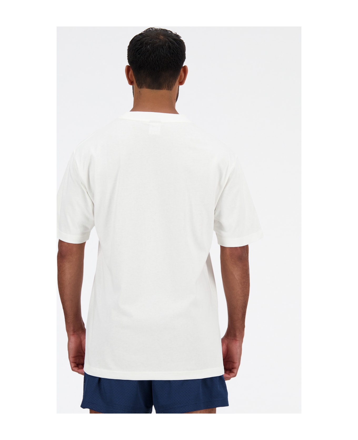 New Balance White T-shirt With Print - BIANCA