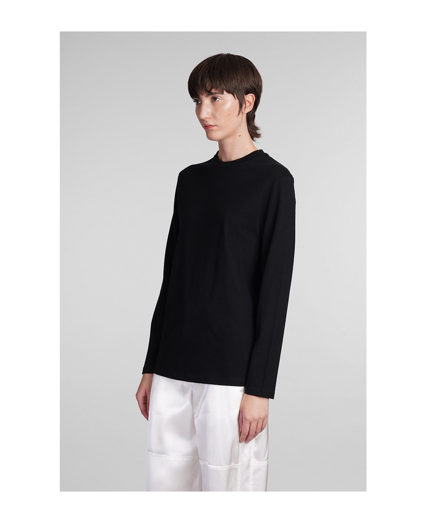 Jil Sander T-shirt In Black Cotton - Black