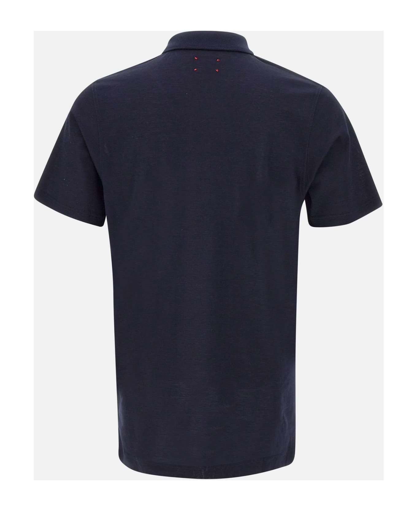 Kiton Cotton Polo Shirt - BLUE