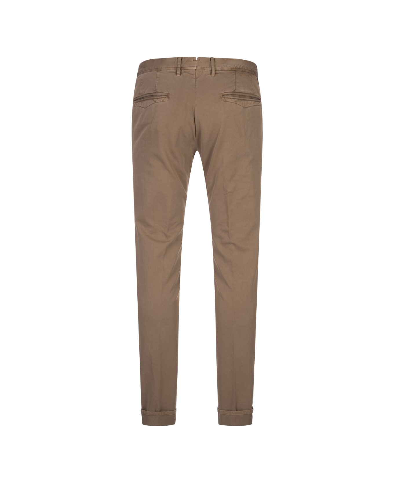 Incotex Caramel Brown Slim Fit Chino Trousers - Brown ボトムス