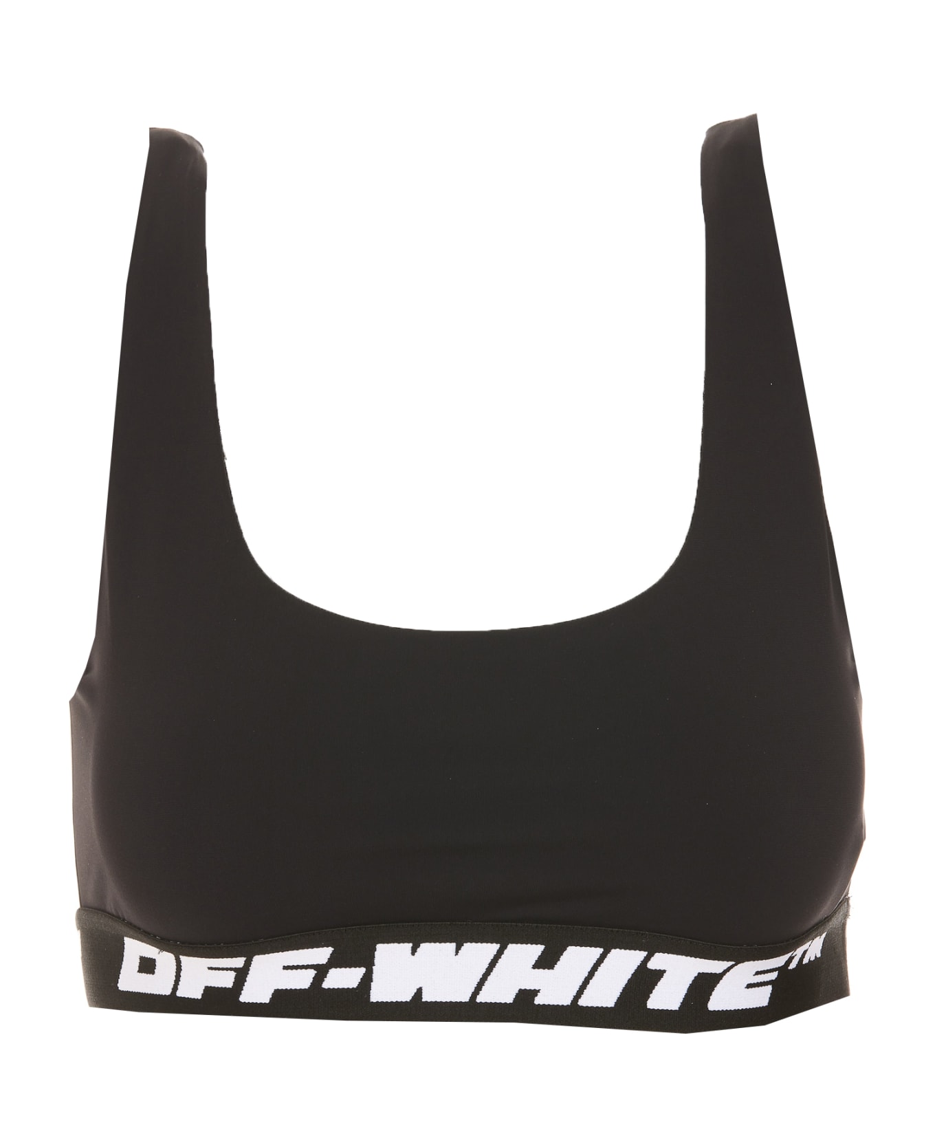 Off-White Logo Band Bra - Nero